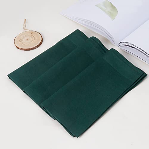 Image of HOULIFE Men's Cotton Handkerchiefs, Solid Color 60S Soft Cotton Hankies for Men Women 6 /12PCS 15.7 inchx15.7 inch
