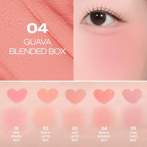 Image of PERIPERA Blurry Tok Cheek Liquid Blush | Matte Blurring Finish, Lightweight & Buildable Texture, Long-Lasting Korean Blush for Cheeks, Safe for Sensitive Skin (04 GUAVA BLENDED)