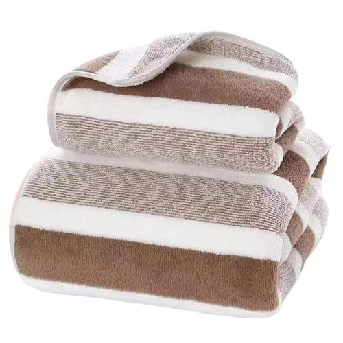 Samuliy Juego de 2 toallas de mano de baño, toallas para adultos, altamente absorbentes, toalla de lavado facial suave, juego de toallas de baño para baño, piscina, ducha de gimnasio, hogar, hotel