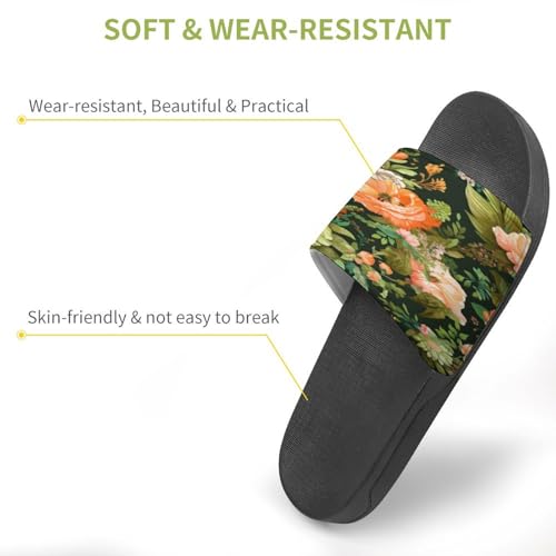 Chaussons à fleurs antidérapants pour un dimanche cocooning à la maison - 3