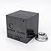 1 inch 25.4mm High Purity Carbon Cube 30grams 99.9999% Engraved Periodic Table