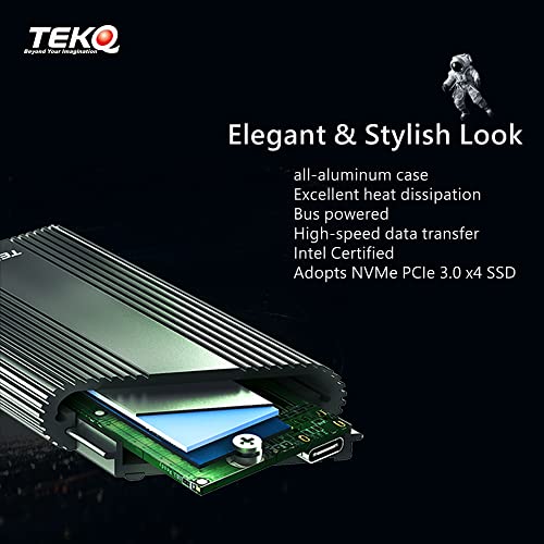 Gabinete M.2 USB 3.2 para SSD NVMe PCIe 2280 miniatura 5