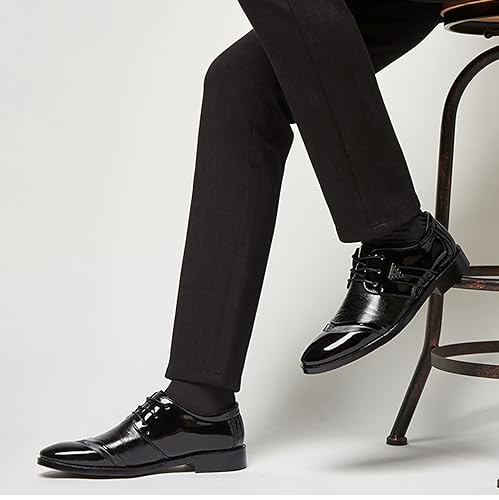 Men's Dress Shoes Lace-ups Oxfords Shoes Formal Business Wedding Brogues Derby Shoes for Men4