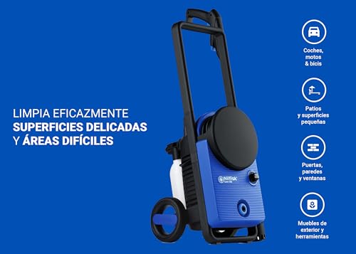 Nilfisk Hidrolimpiadora de Alta Presión Core 130 Bares con PowerControl - Mini Limpiadora para Jardín, Patios y Coches (1500 W)