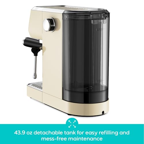 Image of CASABREWS 20 Bar Espresso Coffee Machine, Stainless Steel Coffee Maker with Steam Milk Frother, Espresso Coffee Machine, Cappuccino Coffee Machine with Removable Water Tank 44