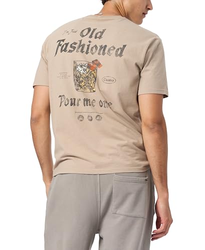 Buffalo David Bitton Men's Short Sleeve Cocktail Drink Graphic Tee