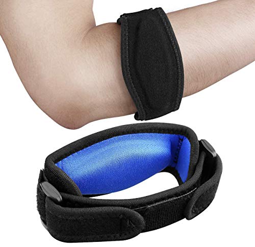 Excefore 2 Pack Tennis Elbow Support Elbow Support Brace Tennis Elbow Support Brace with Compression Pad Effective Pain Relief for Tennis & Golfer’s Elbow for Men & Women