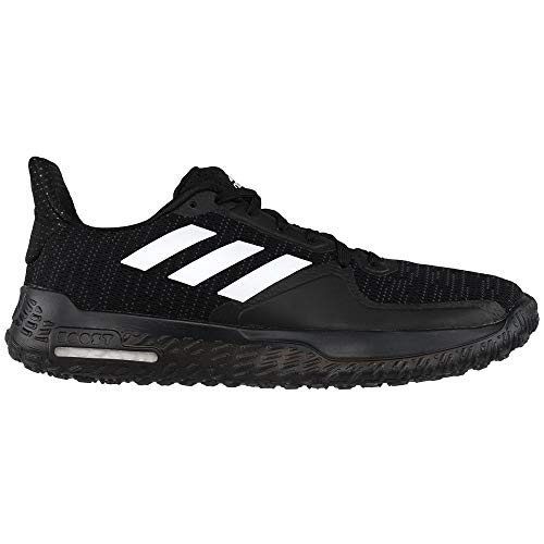 adidas Womens Fit Trainer, Black/White/Grey, 6 Medium