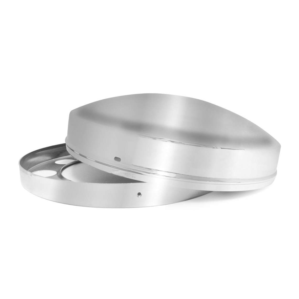 GG Grand General40075 Chrome Hide-Away Front Axle Cover Set for 10 Hole Uni-Mount Wheel