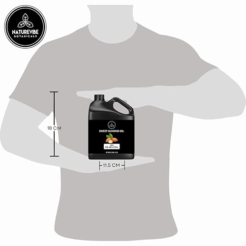 Miniatura 4 de Naturevibe Botanicals - Aceite de almendra dulce, 100% puro y natural, ideal para el cuidado de la piel y el cuidado del cabello, 32 onzas Aceite de