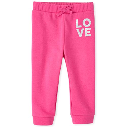 Image of The Children's Place Baby Girl's Graphic Drawstring Joggers Pants