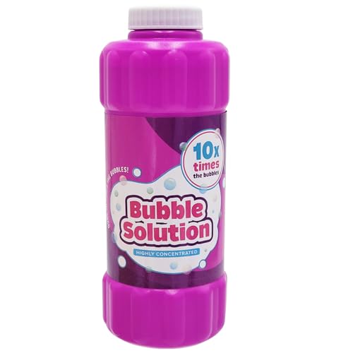 Purple 16oz Concentrated Bubble Solution, Refills up to 1.25 Gallons, Non-Toxic Concentrated Solution for Bubble Machines, Giant Bubble Wands, Bubble...