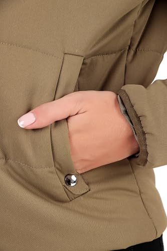 Image of Brazo Cotton Women's Crop Winterwear Jacket - Stylish, Warm, and Comfortable for Ultimate Winter Protection