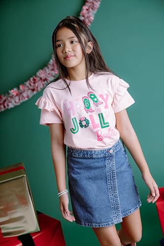 Image of Barbie Girls' Graphic T-Shirt Toddler to Big Kid
