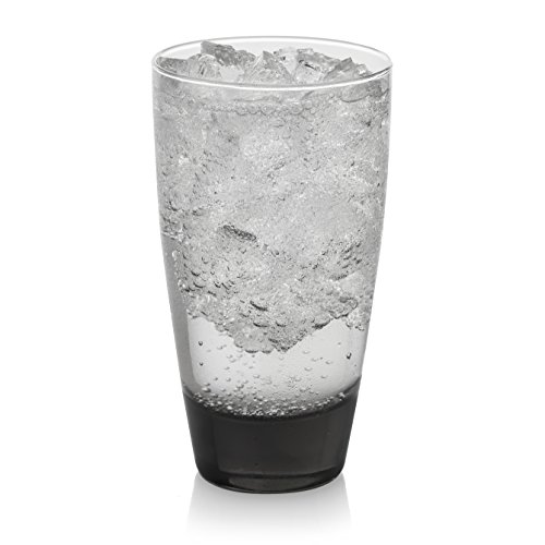 Libbey Classic Smoke Tumbler Glasses, Set of 12