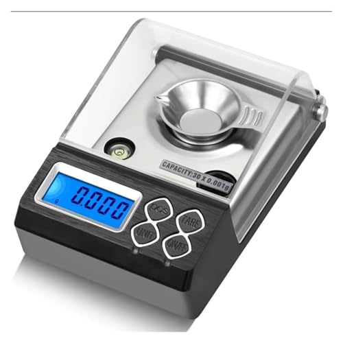 Báscula digital, Báscula electrónica de precisión for joyería, balanza de germen de oro, quilates y miligramos, 20 g, 30 g, 50 g y 0,001 g(50g 0.001g)