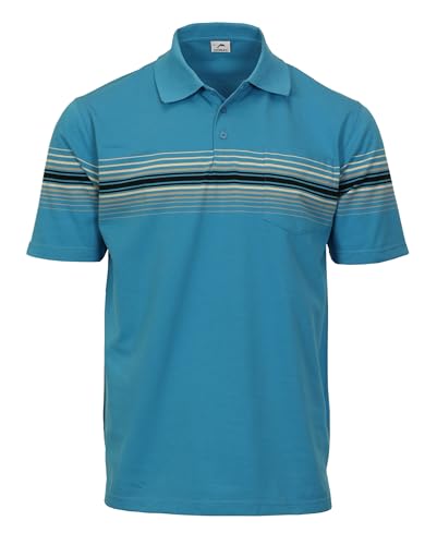 Gioberti Polo para Hombre con Rayas Múltiples y Bolsillo miniatura 1