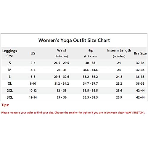 Women Yoga Outfit 2 Piece Textured Workout Sets Booty Scrunch Leggings Sport Bra