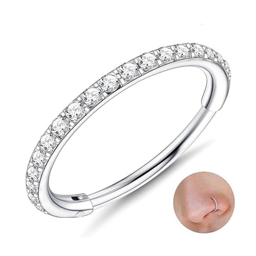 Piercing Naso Anelli In Argento 925 Pieghevole | Grandi - Foto 7