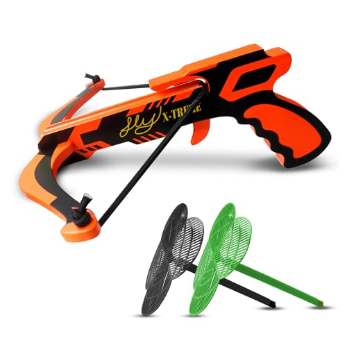 Fly-X-Treme Fly Hunting Wooden Bug Gun Set – Accurate Fly Shooter with 2 Arrows