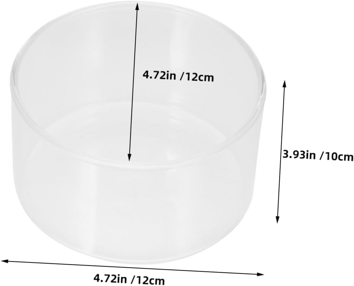 4pcs Glass Cylinder Vase for Plants Transparent for Centerpieces Terrarium Container for Desktop and Home Decor Height