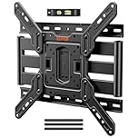 ELIVED Ultra Slim TV Wall Mount for Most 26-60 Inch TVs, Low Profile TV Mount, Full Moiton Wall Mount Bracket Swivel and Tilt, Max VESA 400x400mm, Holds up to 40 KG. Fits 16" Wood Studs EV3033