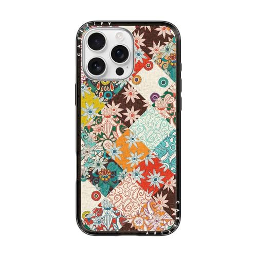 CASETiFY Compact iPhone 16 Pro Max Case [Slim and Sleek/Compatible with Magsafe / 4 ft. 2X Military Grade Drop Protection] - SARILMAK Patchwork - Clear Black by CASETiFY - Used condition - US$33.43
