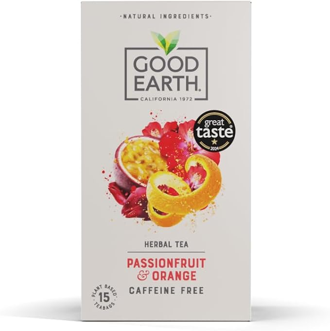 Good Earth Tea Co. Passionfruit & Orange Tea Bags – Fruit Flavoured ...