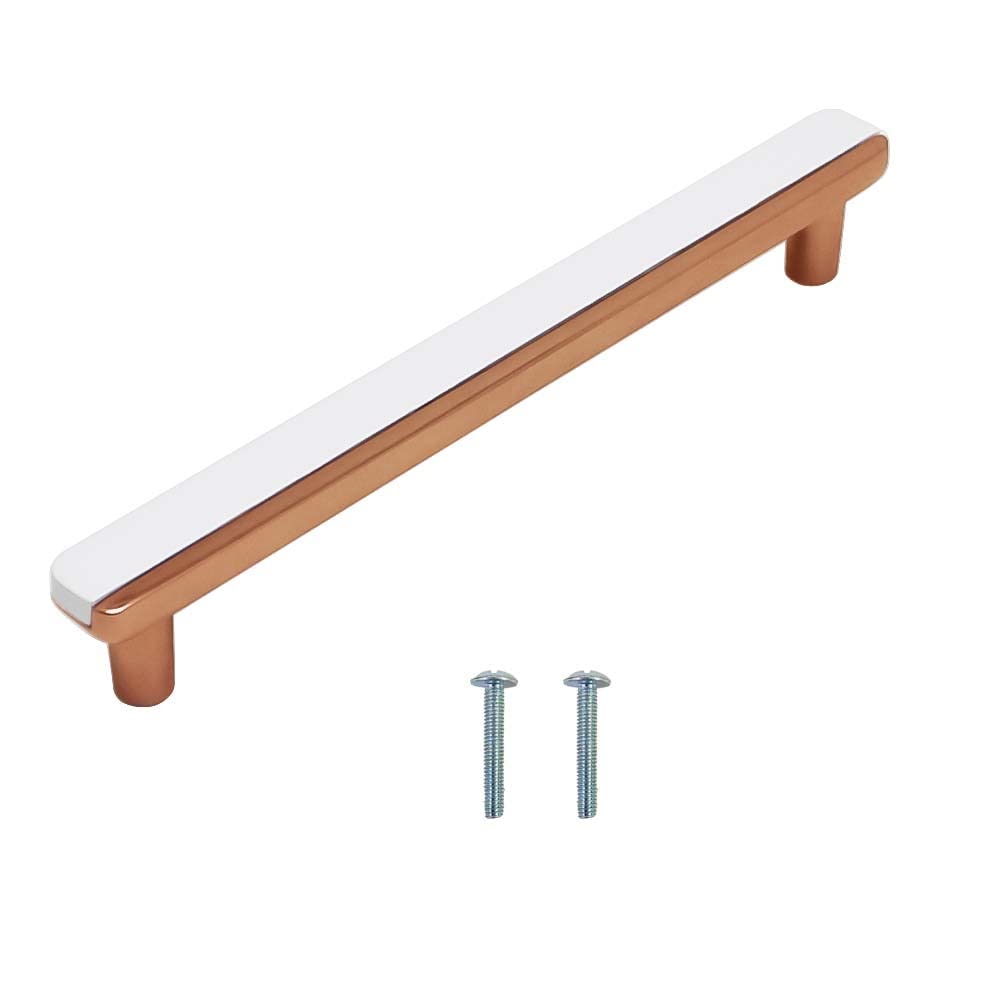 VOLO White- Rose Gold Cabinet/Wardrobe Door Handles/Cupboard Drawer Pull Handle/Kitchen Drawer Pulls White- Rose Gold Finish (224 mm, 10) (B0BVVDNVDB) Amazon Price History, Amazon Price Tracker