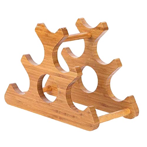 Soporte para botellas de vino de madera para 6 botellas miniatura 1