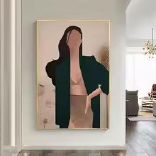 Impression sur toile femme à la mode pour embellir un mur vide facilement