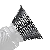 Compatible avec : tous les objectifs d'appareil photo de 40,5 mm et accessoires de 82 mm (UV, CPL, ND, pare-soleil, objectif fileté). La taille du filetage de votre objectif sera imprimée sous votre capuchon d'objectif ou écrite quelque part sur le corps de l'objectif. Ce numéro est toujours préfixé par un symbole « O » (diamètre). Par exemple : diamètre de 40,5 = filetage d'objectif de 40,5 mm. Ce numéro se trouve au dos de votre bouchon d'objectif. Assurez-vous de commander la bonne taille sinon il ne conviendra pas à votre objectif.