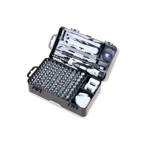 Juego de destornilladores de precisión 115 en 1, kit de herramientas de reparación de teléfonos y portátiles con mango ergonómico, 98 puntas versátiles (Phillips/cabeza plana/Torx) para bricolaje