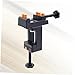 LALAFINA Walnut Carving Vise Compact Table Vise with Double Jaws Non Slip Surface for Polishing and Drilling for DIY Projects and Sculpture Craft All Black Design