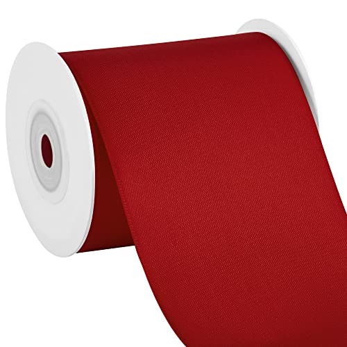 LIUYAXI Red Double Face Satin Ribbon,3" X 10 Yards, Perfect for Gift Wrapping, Craft, Floral Bouquets, Valentine's Day Christmas Gift Wrapping, Party Wedding Decoration,Halloween