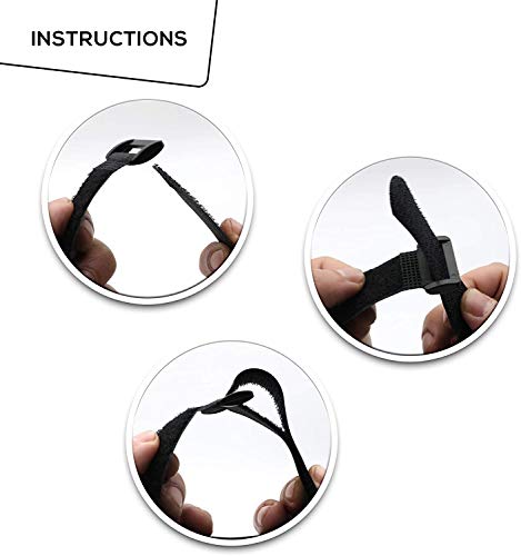 STARUMENT Reusable Cinch Straps 1”x 20”- Premium Multipurpose Quality Hook and Loop Safety Straps (15 Pack) (20 inch) - Thumbnail 5