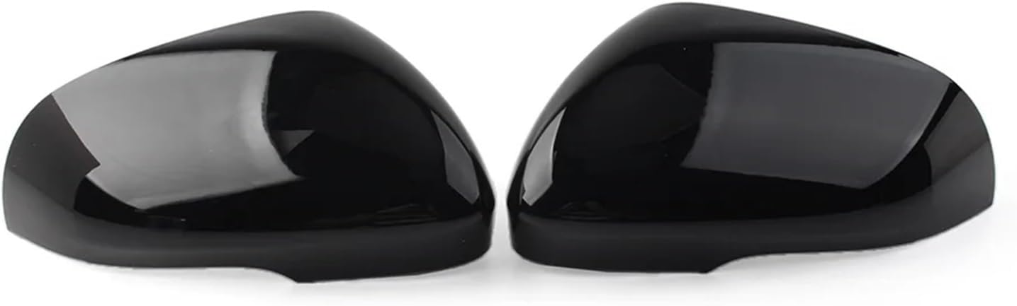 1 Pair Car Rear Wing Mirror Housing Cover Compatible for Jaguar XJ XJR XF XFR XFR-S XK XKR XKR-S I-Pace XE Glossy Black