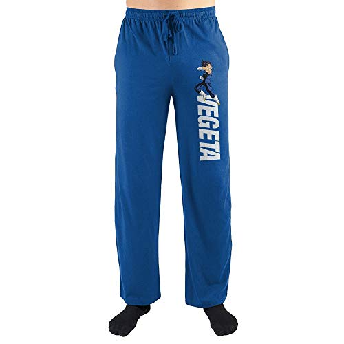 Dragon Ball Z Vegeta Sweatpants Blue Mens Dragon Ball Z Sleep Pants-Large