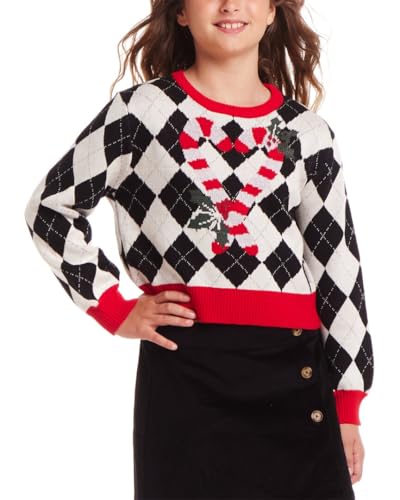 Andy & Evan Argyle Cropped Sweater