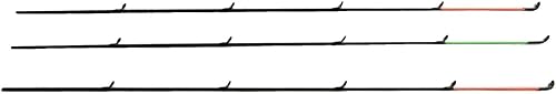 Miniatura 3 de Alimentador de fibra de vidrio Caña de carpa Punta superior Sección de reemplazo de punta de caña de pescar de carbono de acción rápida Peso 1.41 oz