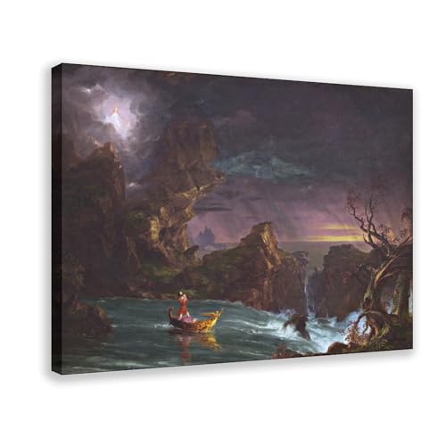 The Voyage of Life Manhood tableau suspendu avec toile imprimée Thomas Cole