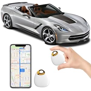 No Subscription No Sim Card GPS Tracker for Vehicles Mini GPS Tracker Compatible with iOS and Android Real Time Global Cars Pets or Keys
