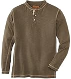 Venado Long Sleeve Shirts for Men – Flex Henley Shirts for Men Outdoor Wear (Large, Army)