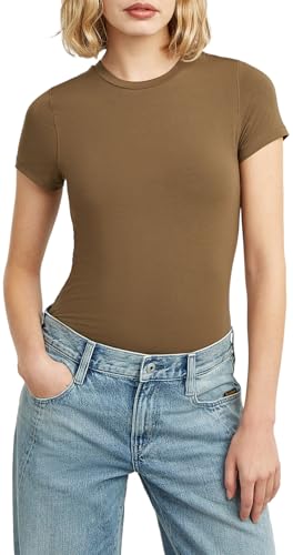 G-Star T-Shirt Femme 2nd Skin R T WMN Coupe Ajustée Effet Seconde Peau