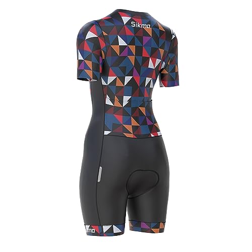 Trisuit Damen Sikma Radsport-Skinsuit gepolstert und einteilig