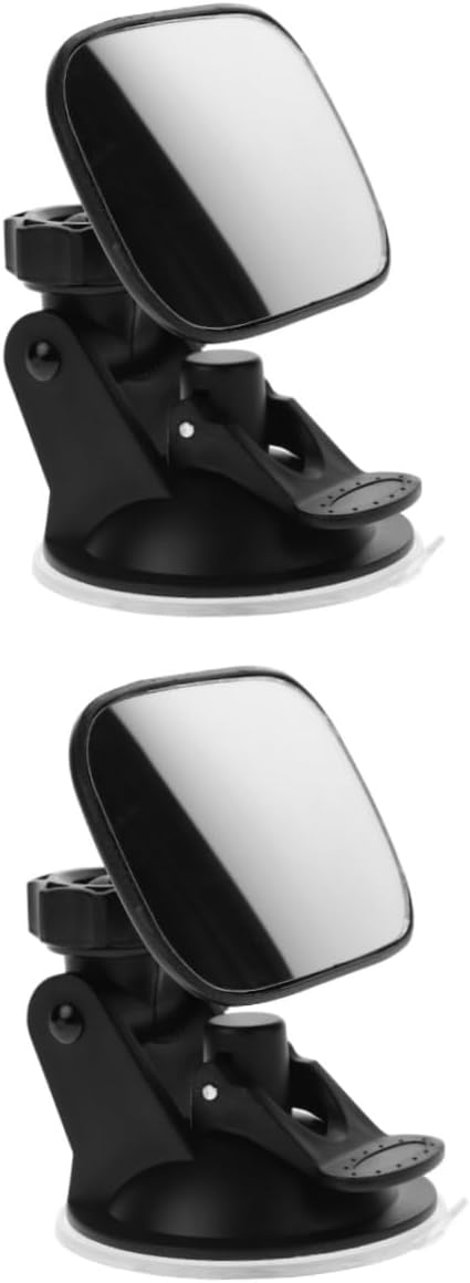 2pcs Backseat Car Mirror Wide Angle Rearview Mirror Cup for Rear-facing Observation Rotation Easy Installation and Materials