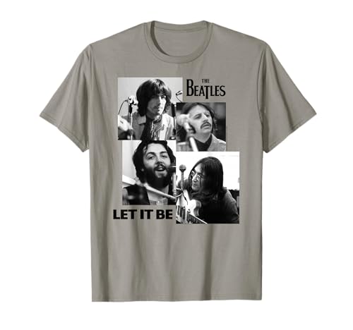 Official The Beatles Let It Be Tiles Rock Pop Band T-Shirt
