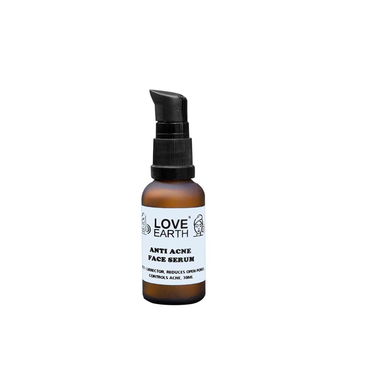 Love Earth Anti Acne Serum With Pure Vitamin C & Witch Hazel For Acne Free And Even Skin Tone Suitable For All Skin Types 30ml