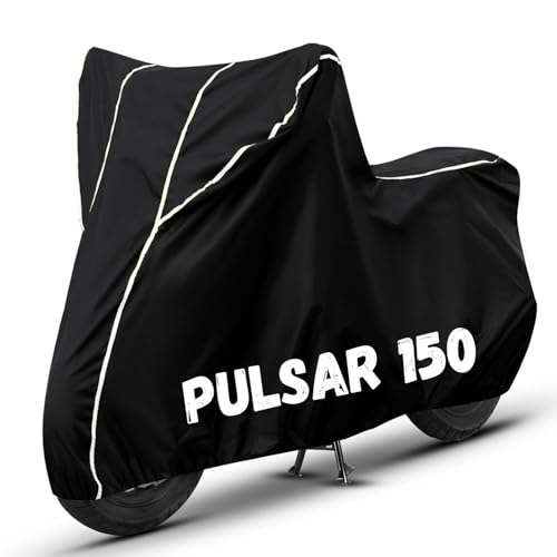 Image of Bike Cover for Pulsar 150 100% Waterproof, Dustproof & Scratch Resistant| Fully Bottom Elastic UV Resistant Heavy Duty Body Cover | All Weather Outdoor Use