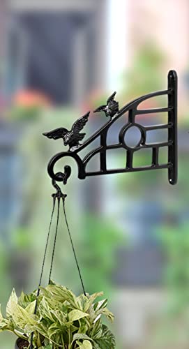 Image of Metal Wall Hook Hanging Plant Bracket Decorative Straight Plant Hanger for Pots, Bird Feeder, Planters, Lantern, Macrame, Wind Chimes Indoor | Outdoor (Pack of 1)